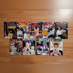 Nine SPORTS ILLUSTRATED 1989, 90 & 91 Not the best of shape